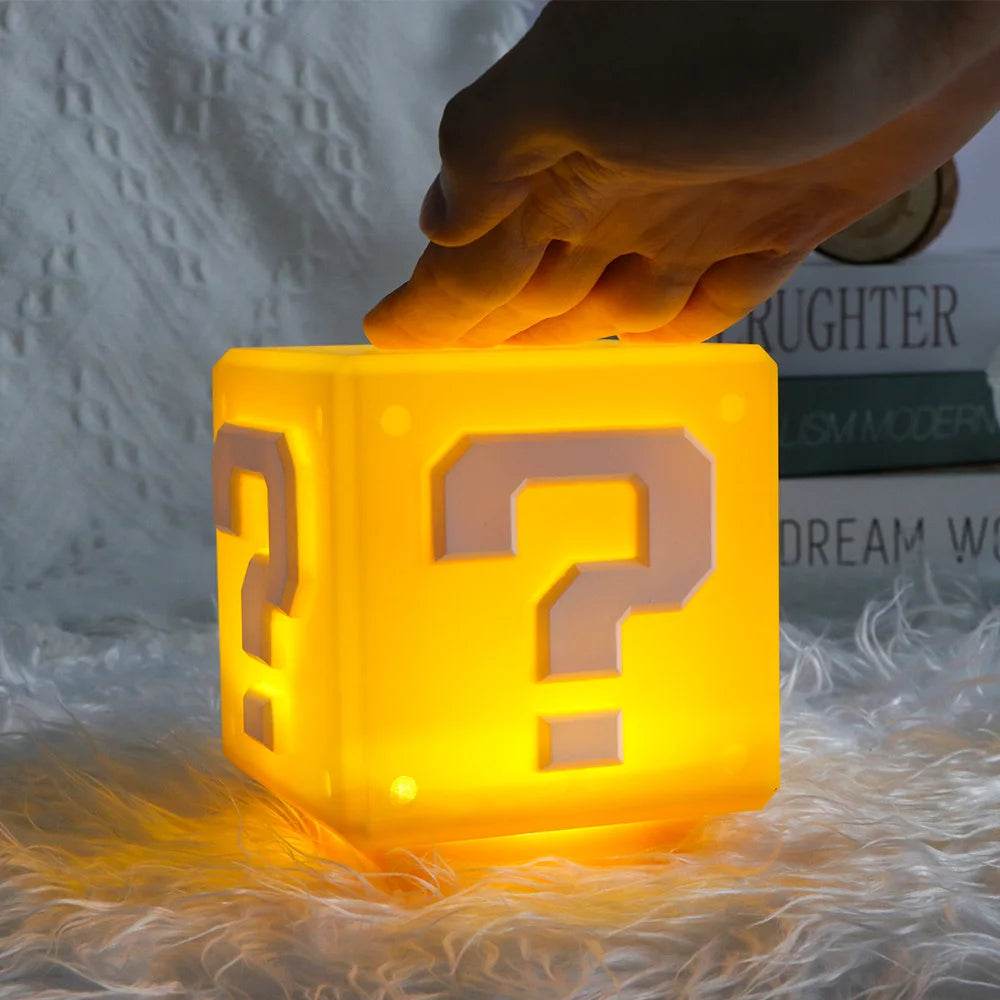 LED Question Mark Night Light Games Toy Children Table Lamp USB Charging Kids Birthday Gift - Question Block