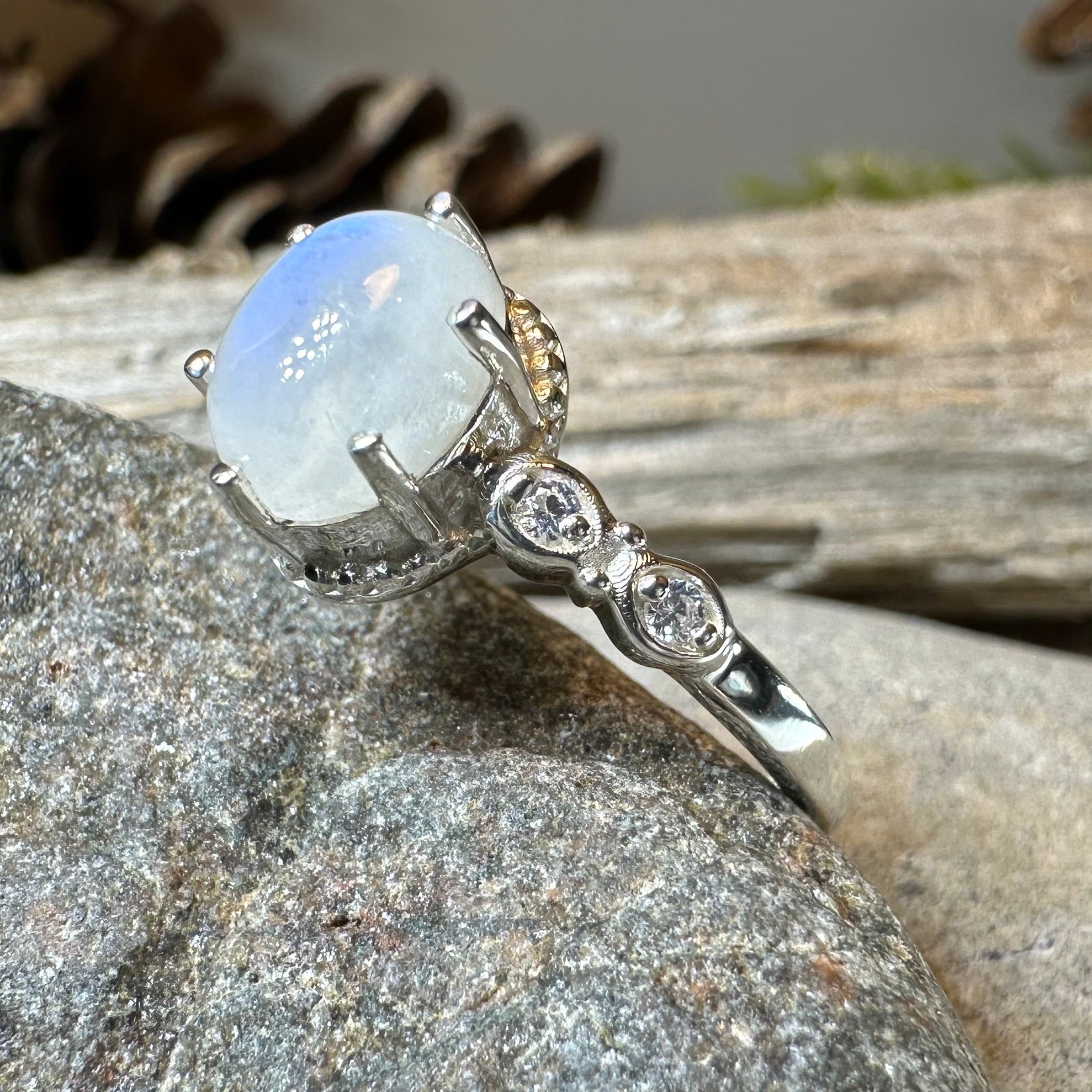 Diana Moonstone Promise Ring