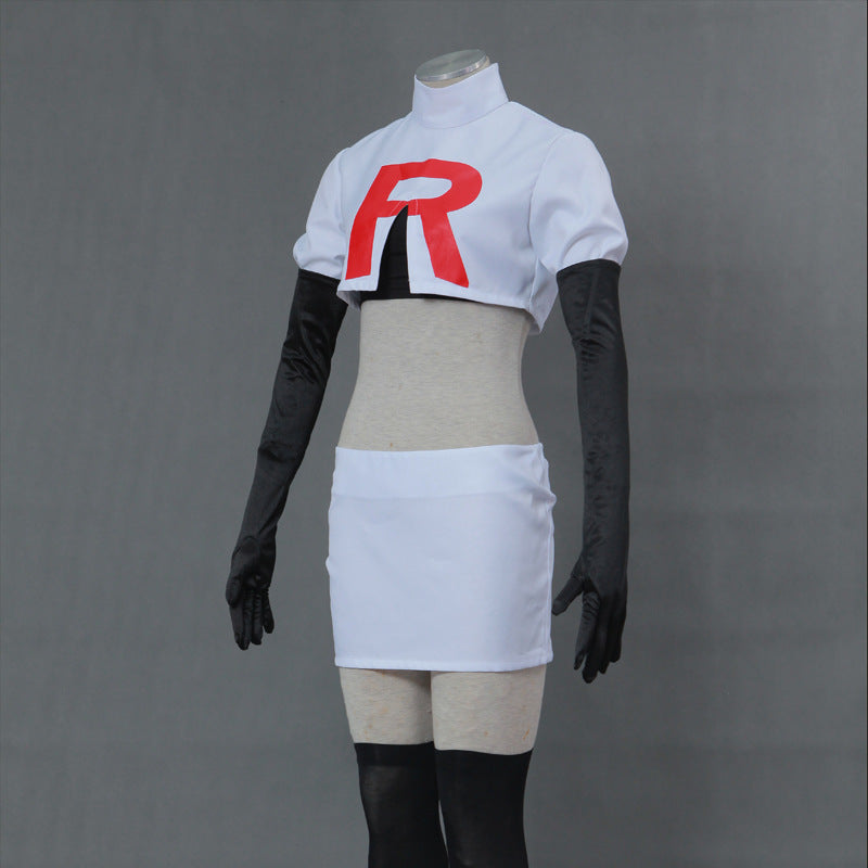 Anime Cosplay Costume for Team Adult Rockets Jessie Musashi James Kojirou Halloween Cosplay Costume Full Set Game Accessories
