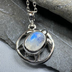 Moonstone Turtle Necklace