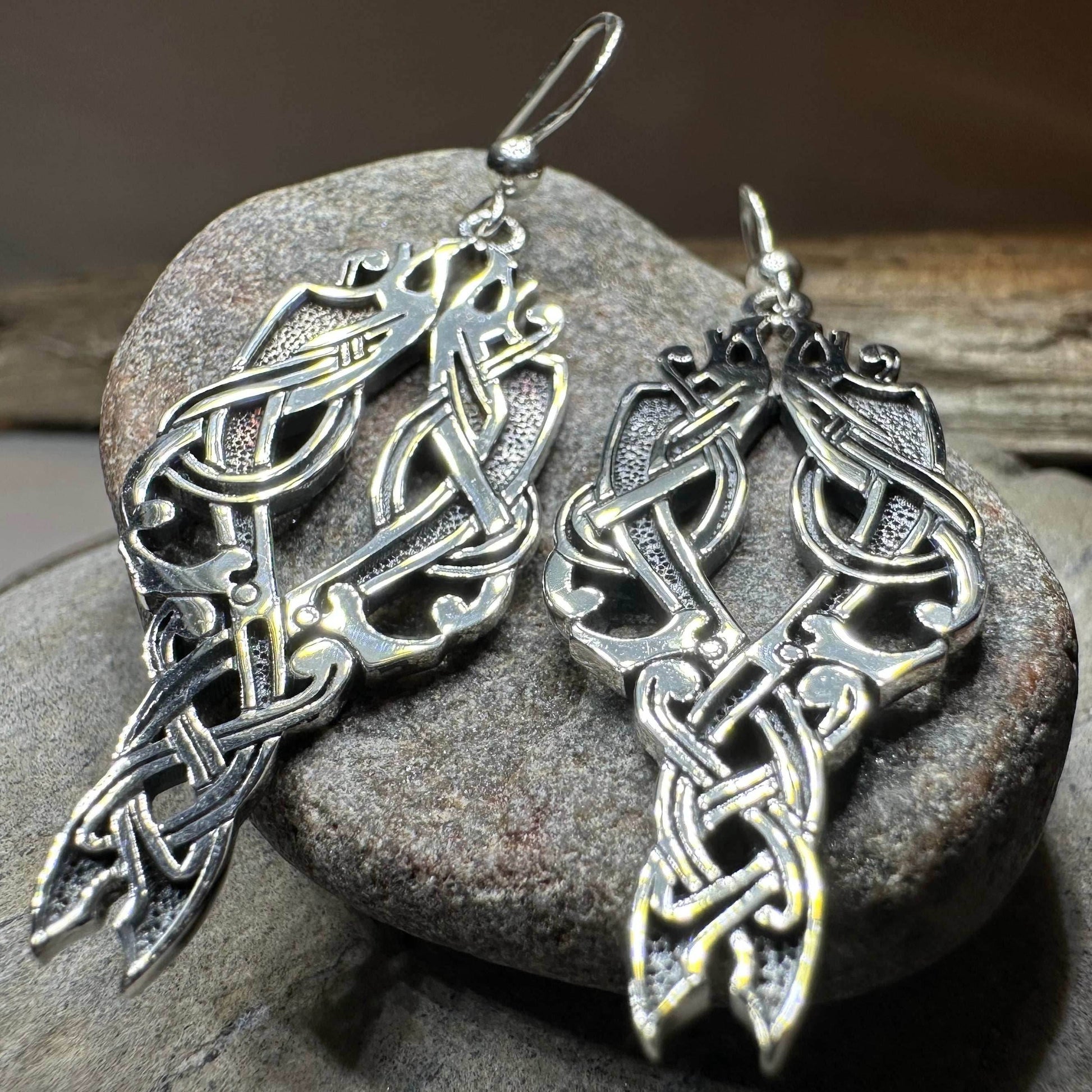 Unne Celtic Viking Earrings - 