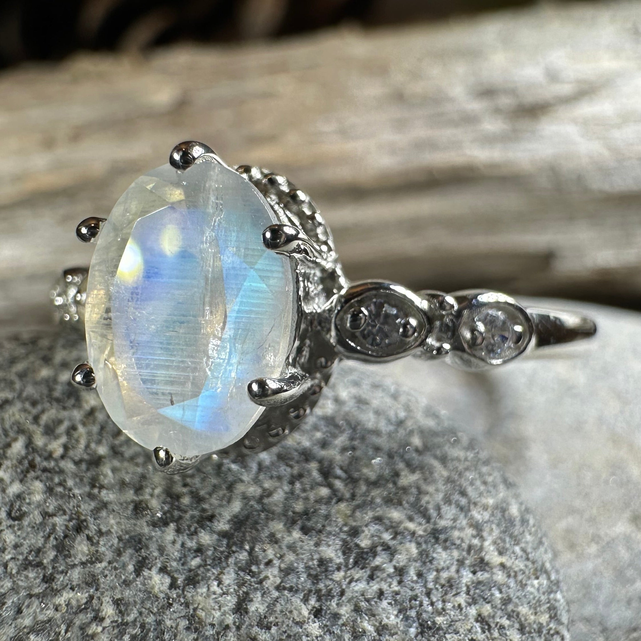 Diana Moonstone Promise Ring