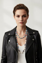 Sugar Skull Dreaming Long Beaded Necklace