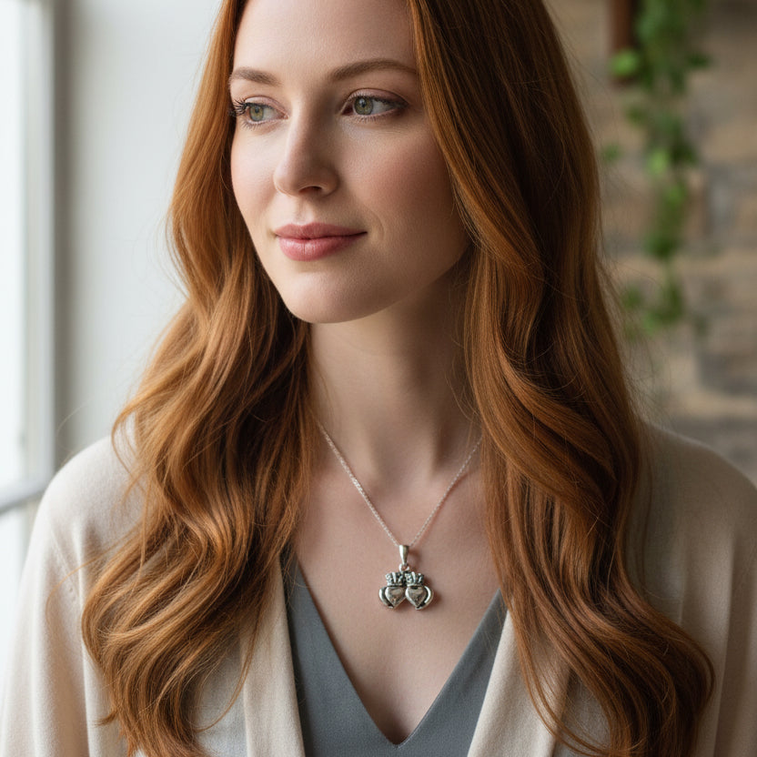 Croi Claddagh Necklace