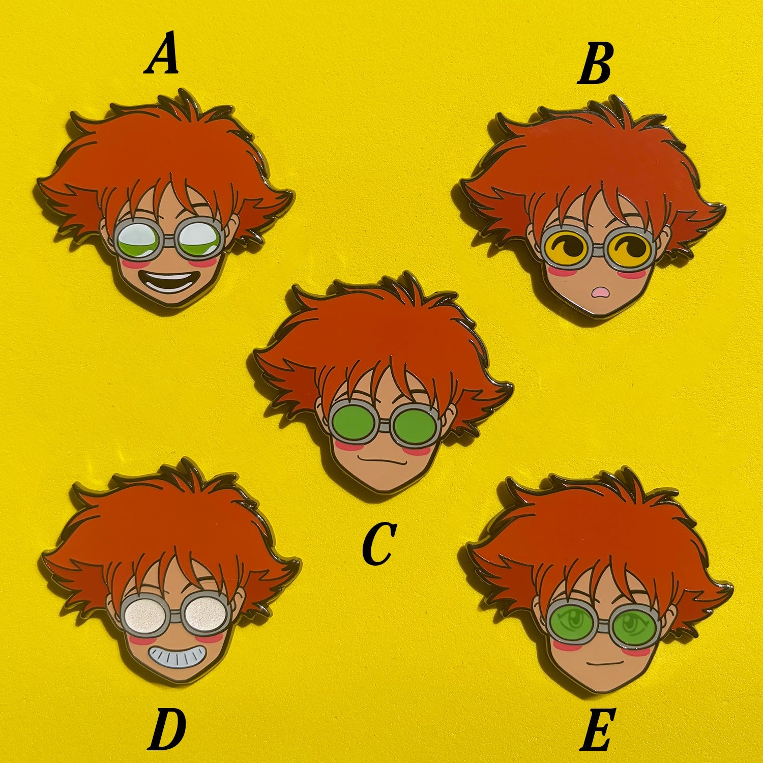 Space Cowboy Moods Blind Bag 1.75"-2" hard enamel pins
