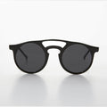 Round Victorian Steampunk Vintage Sunglass - Edgar - Black