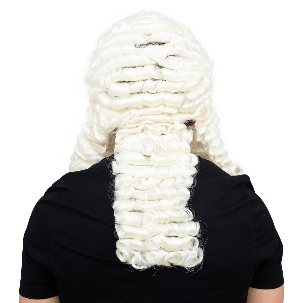 Judge Halloween Cosplay Costume Accessory White Deluxe Wig