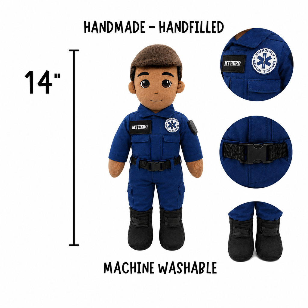 My Hero™ EMT Paramedic Daddy Doll | Recordable Plush