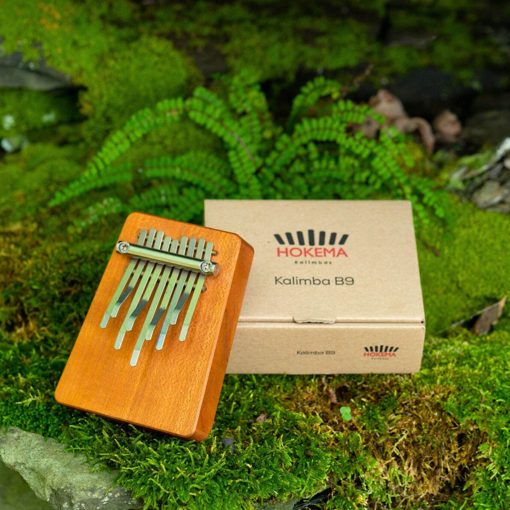HOKEMA B9 KALIMBA - 4 different Elemental Soundscape Tuning - Green (C-Major) / 432 hz