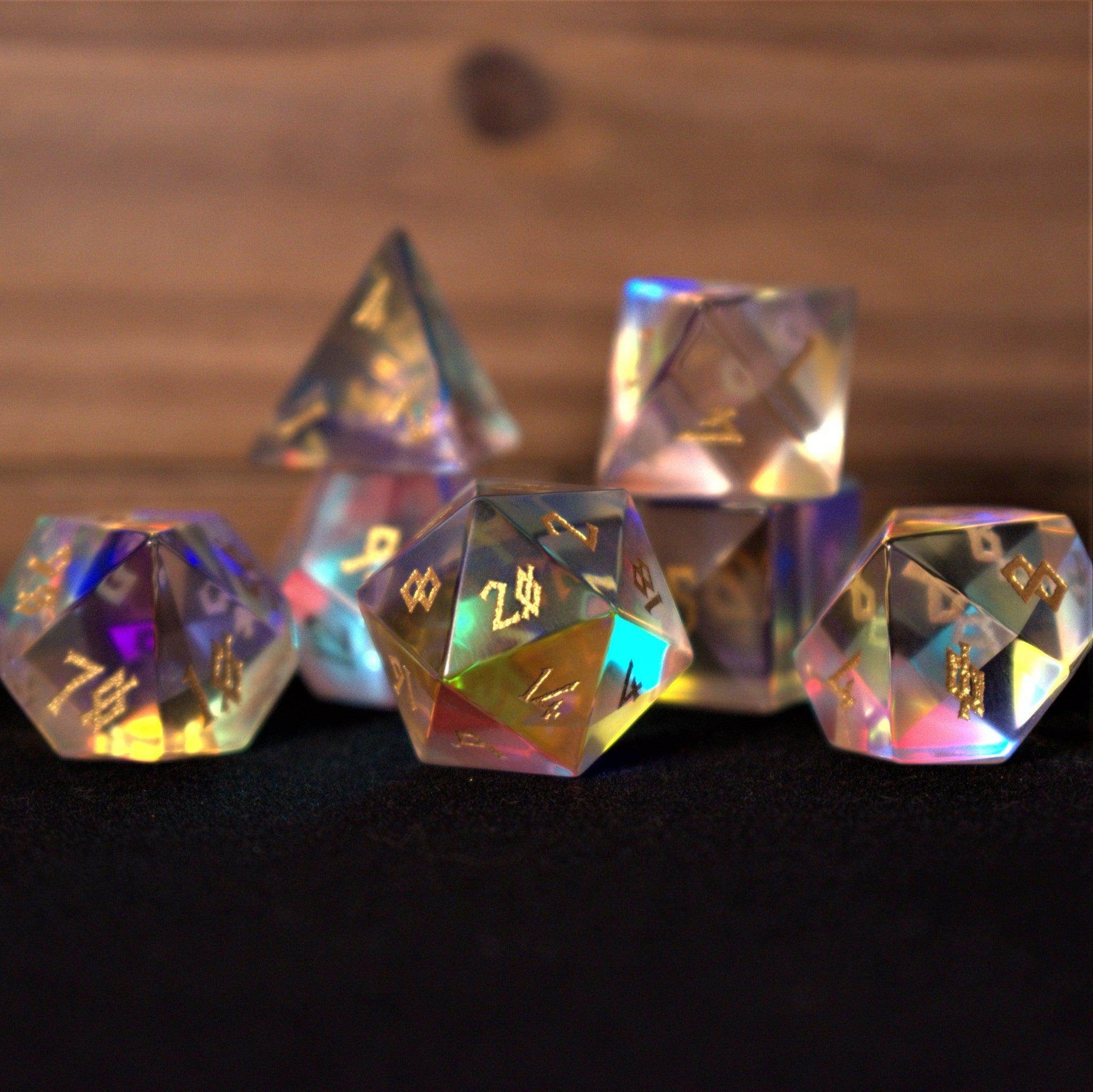 Elder Runes Prism Glass Dice Set 'PRE-ORDER | SPRING EVENT DEAL' - 