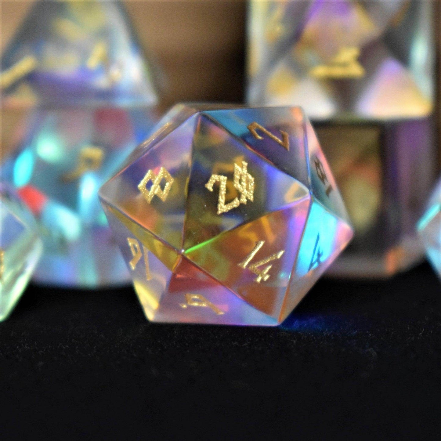 Elder Runes Prism Glass Dice Set 'PRE-ORDER | SPRING EVENT DEAL' - 