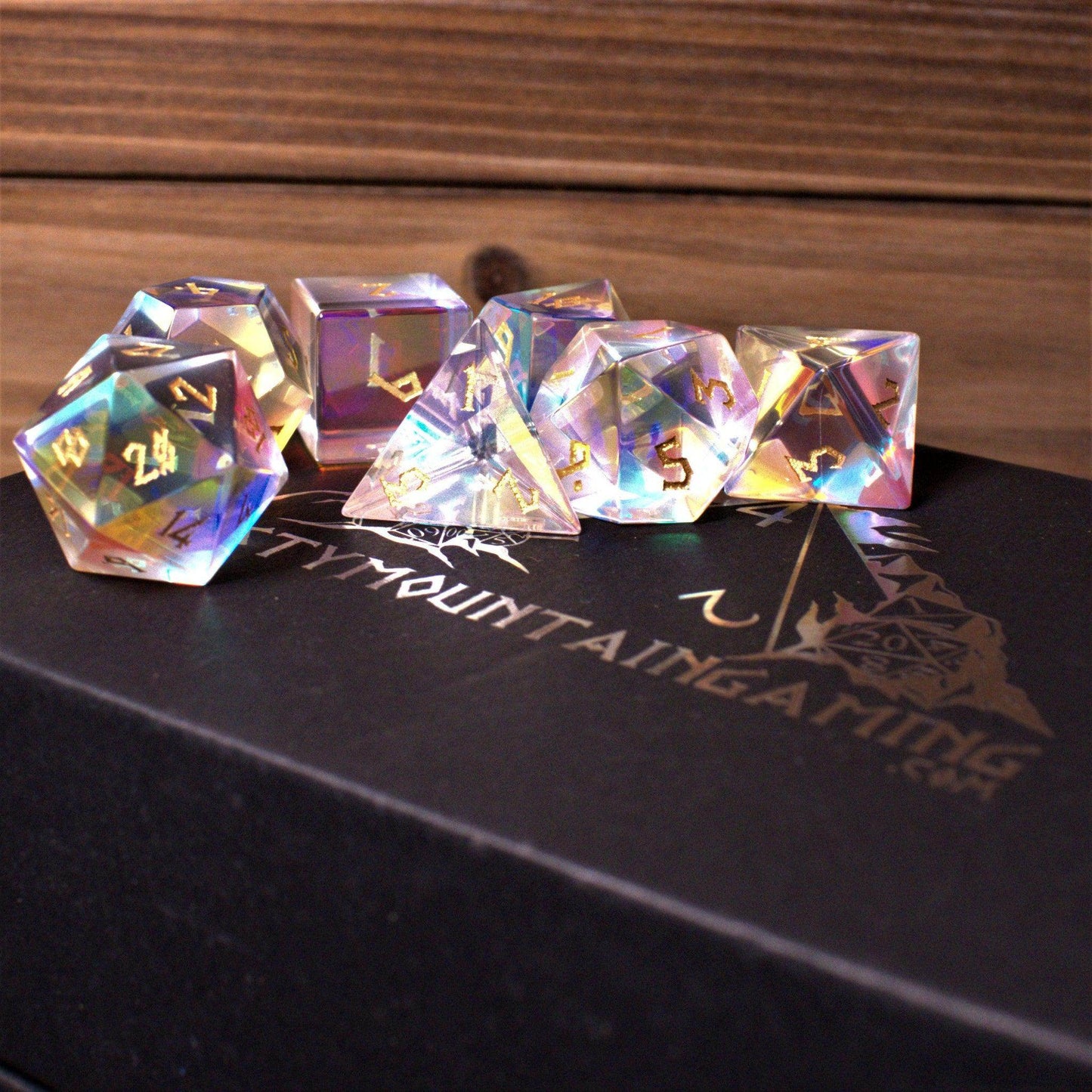Elder Runes Prism Glass Dice Set 'PRE-ORDER | SPRING EVENT DEAL' - 