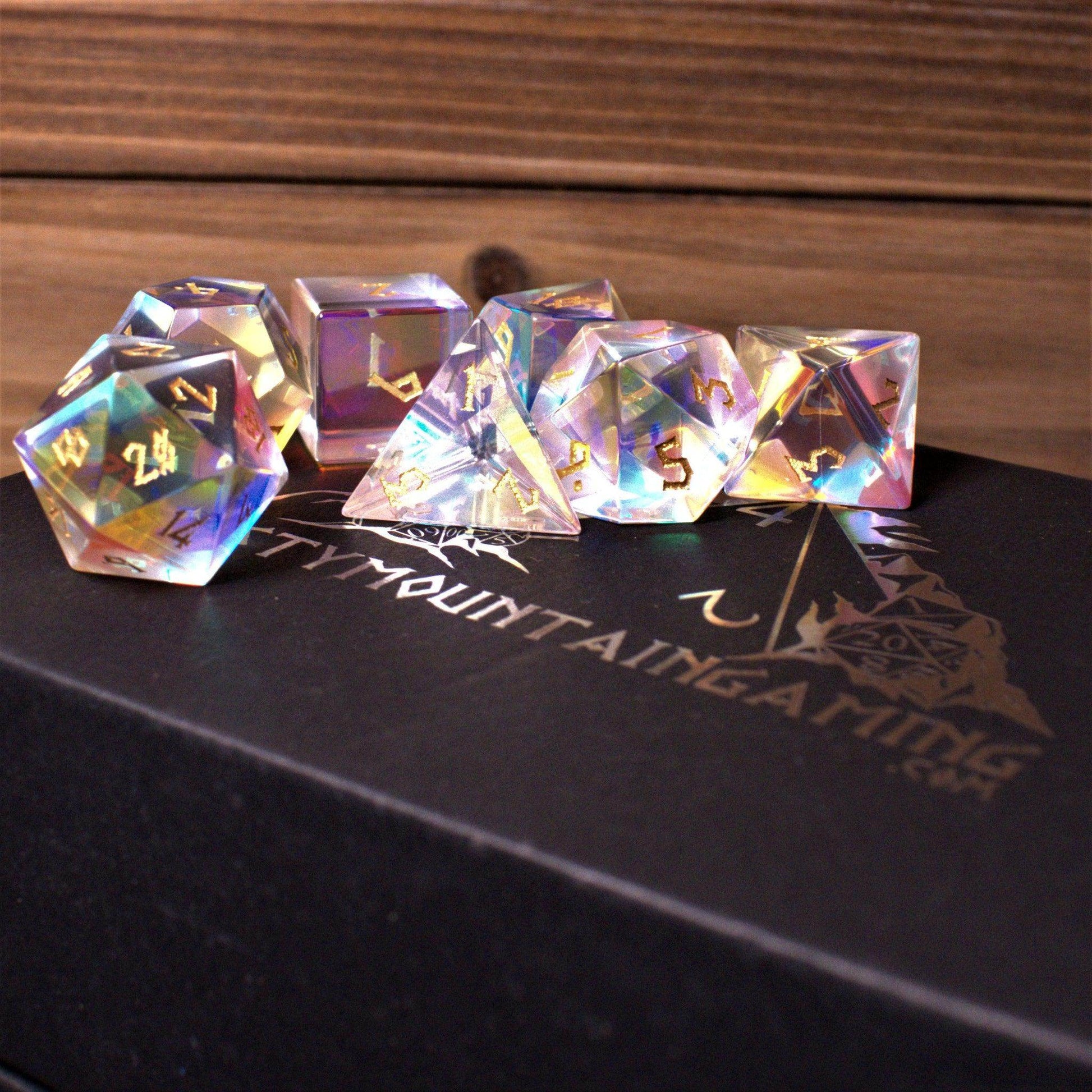 Elder Runes Prism Glass Dice Set 'PRE-ORDER | SPRING EVENT DEAL' - 