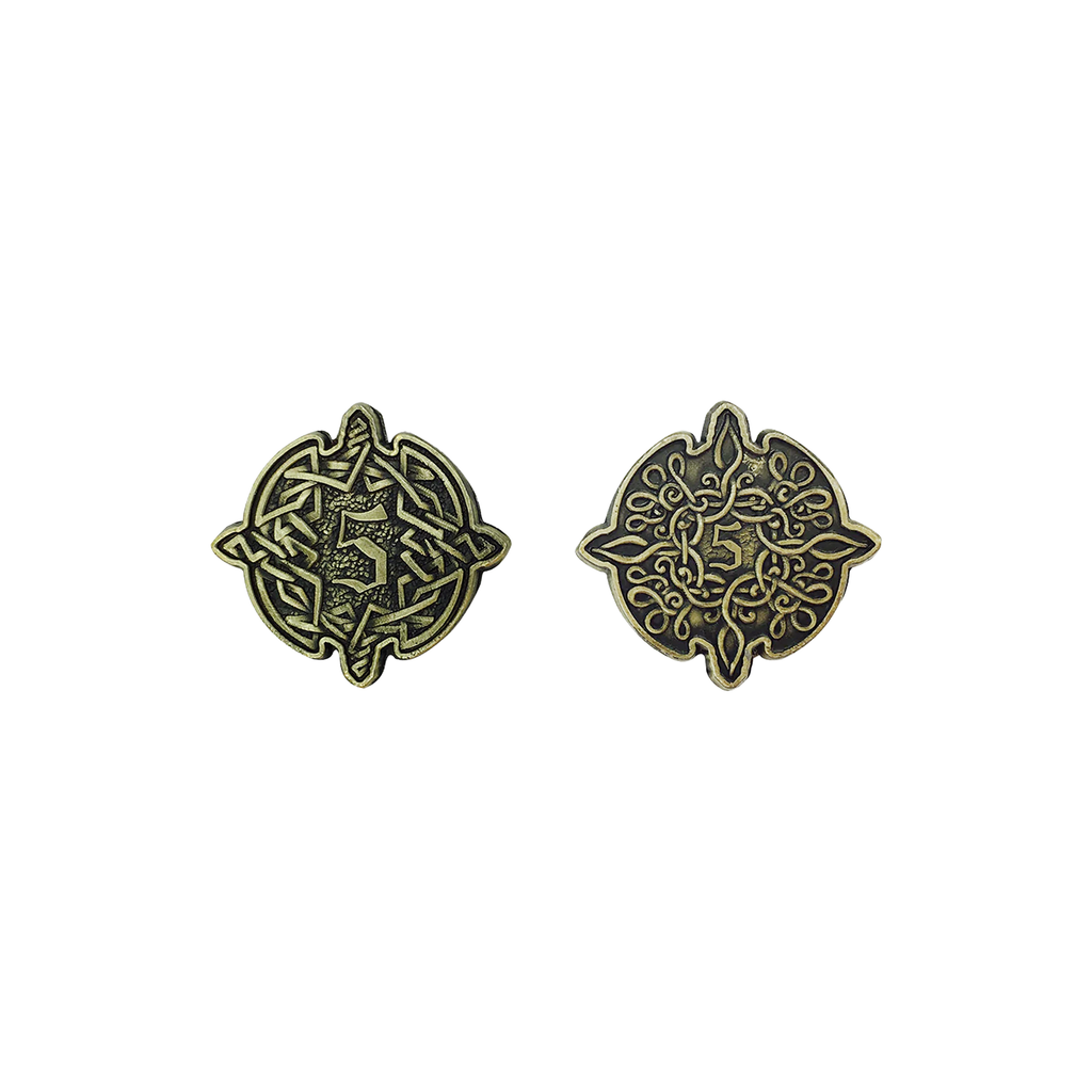 Adventure Coins – Elven Metal Coins Elf Set of 10