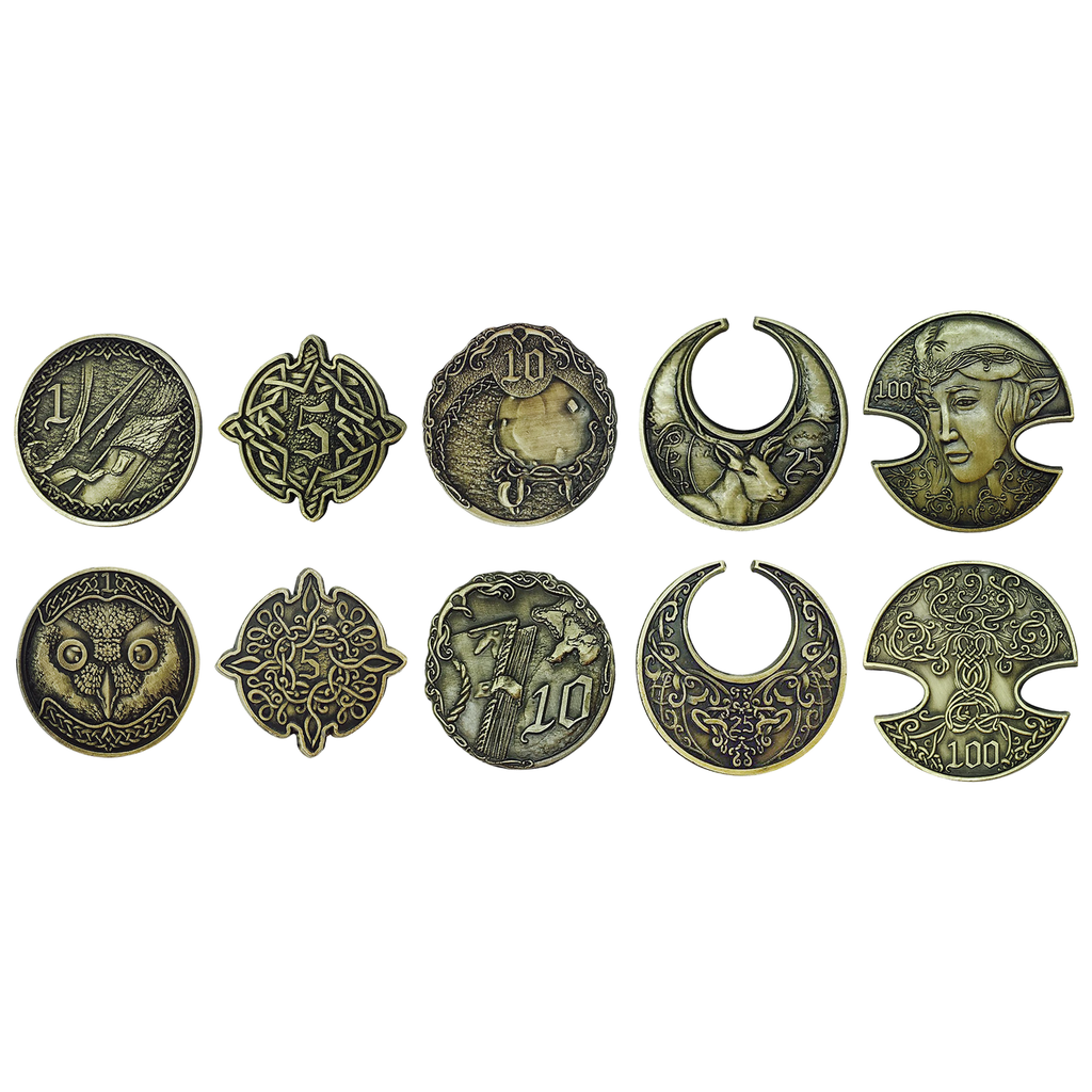 Adventure Coins – Elven Metal Coins Elf Set of 10