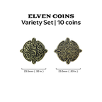 Adventure Coins – Elven Metal Coins Elf Set of 10