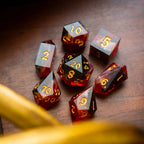 Emberflare Handmade Resin DND Dice Set