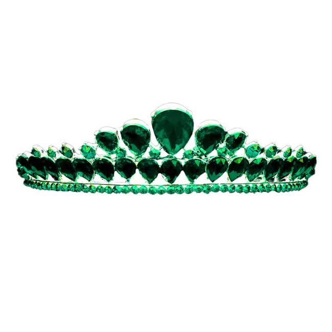 Teardrop Stone Cluster Princess Tiara