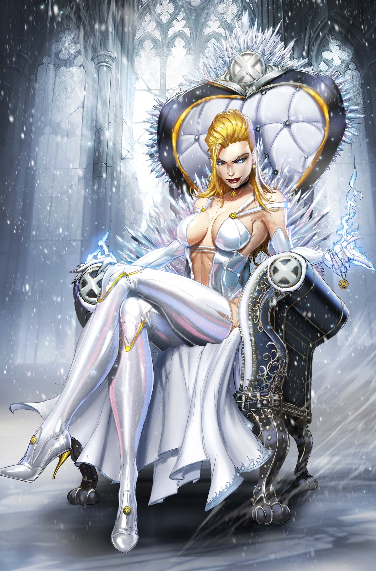 NYCC Mutant Diamond White Suit Metal Comic