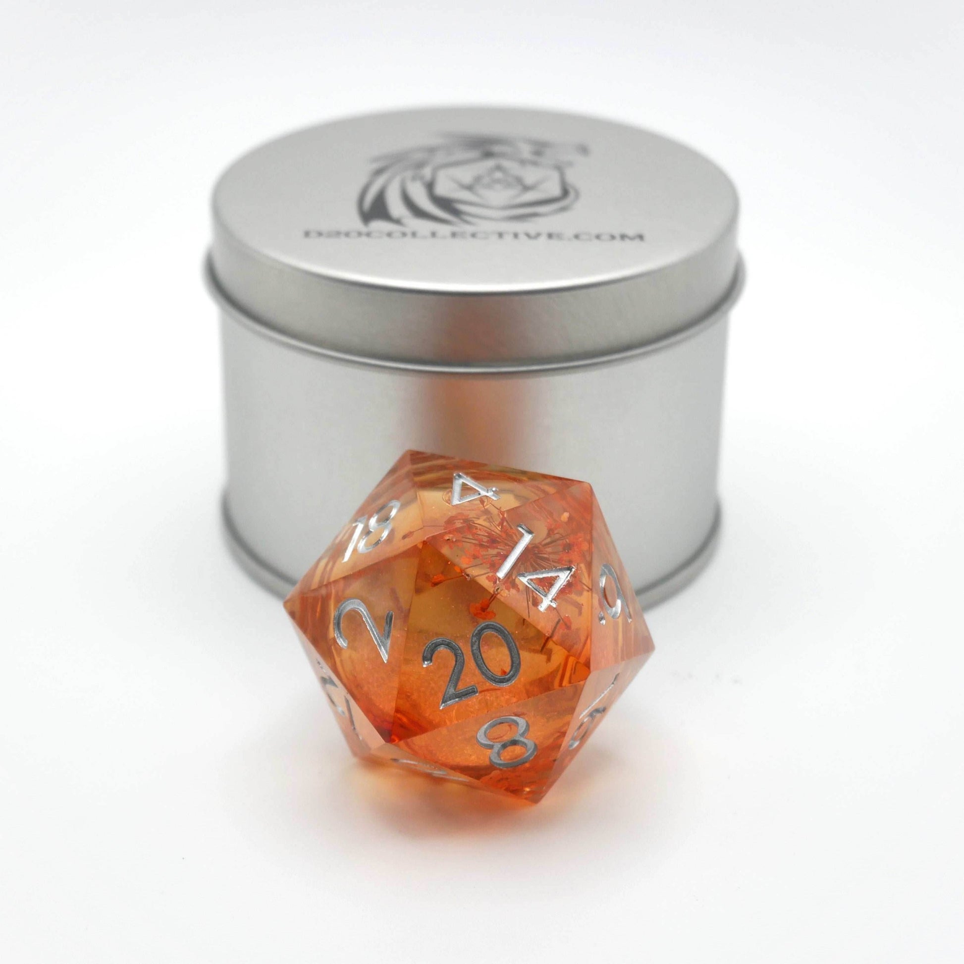 Elixir of Enchantment - Giant D20 Liquid Core DnD Dice Set | Acrylic RPG Gaming Dice - 