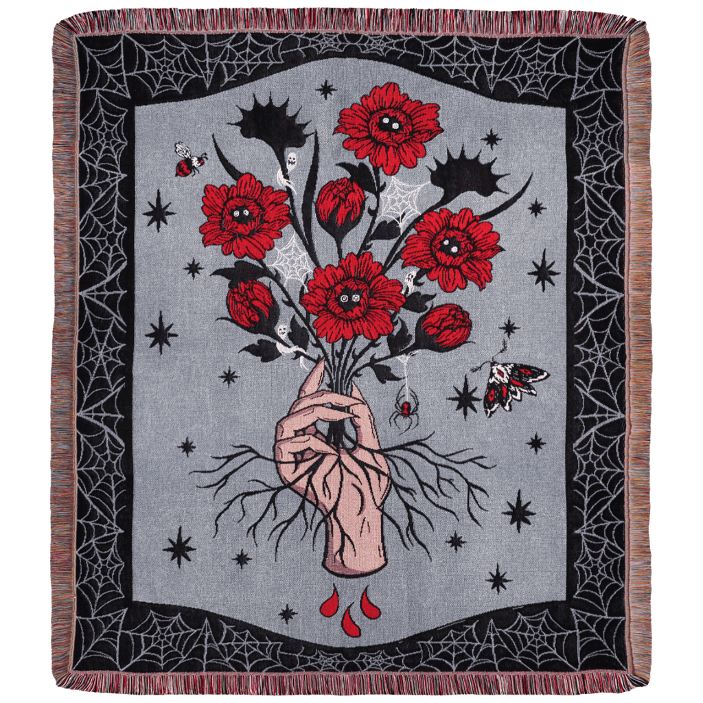Eternal Bloom Woven Blanket - 