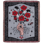 Eternal Bloom Woven Blanket - 