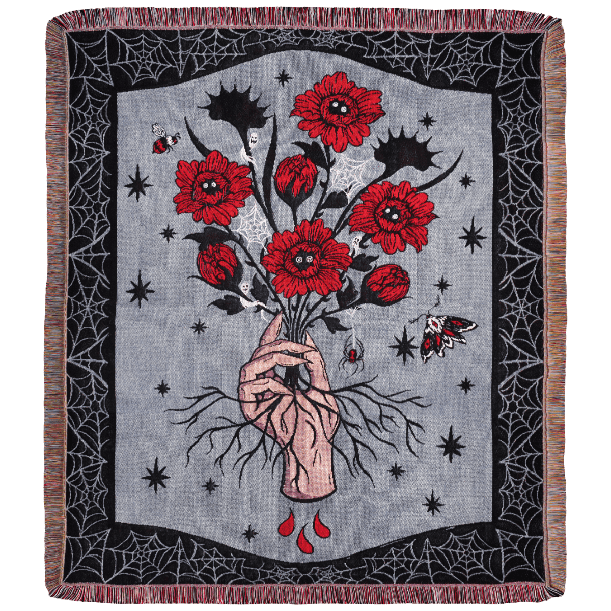 Eternal Bloom Woven Blanket - 