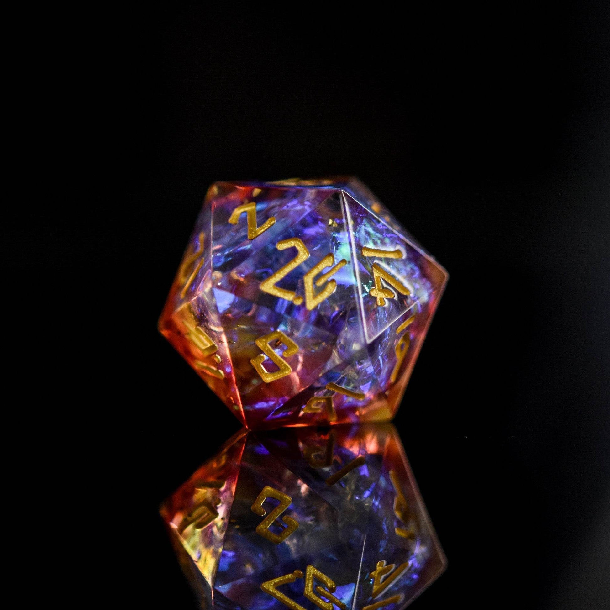 Ethereal Light Sharp-Edged Resin Dice Set - 