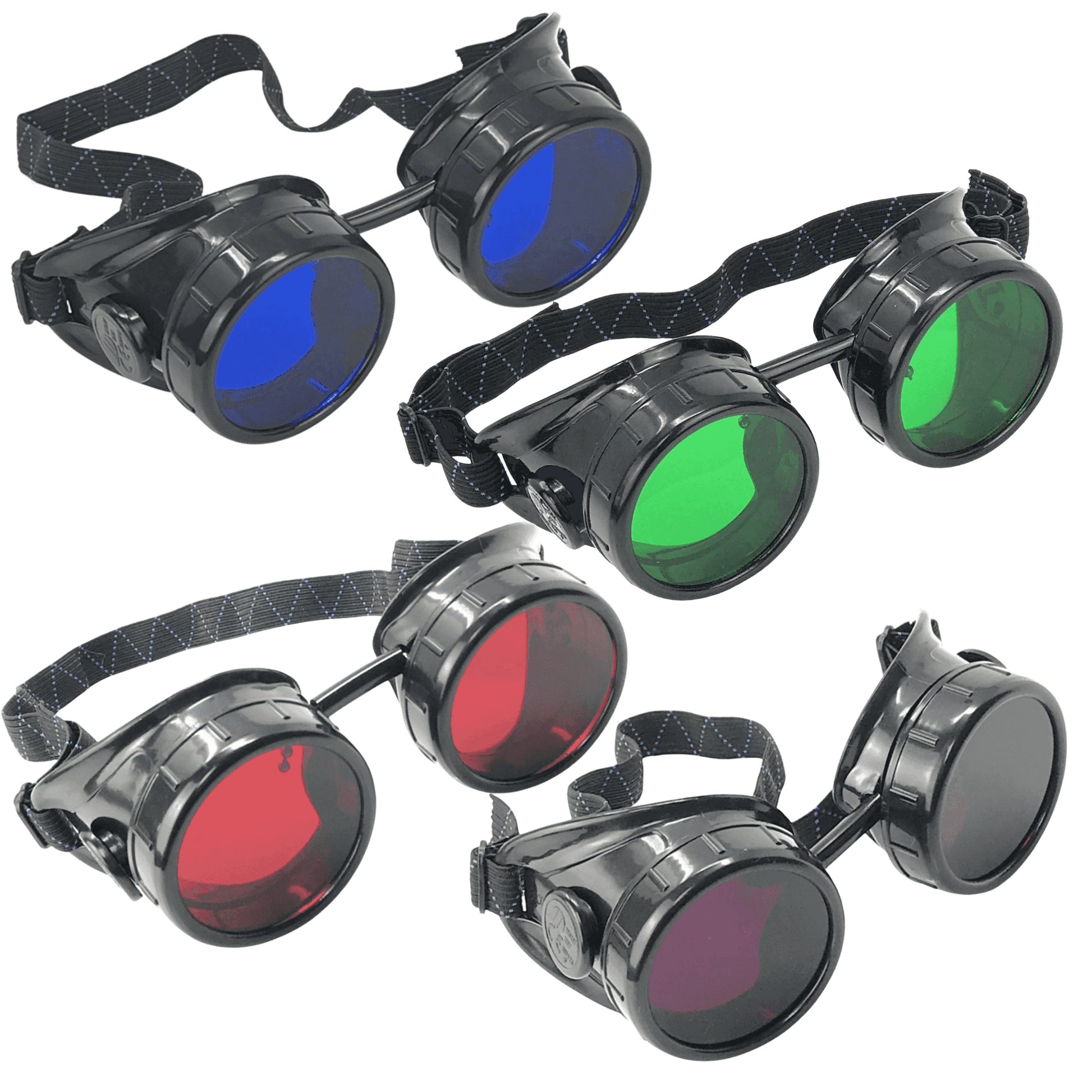 Mad scientist apocalyptic nerd goggles - purple