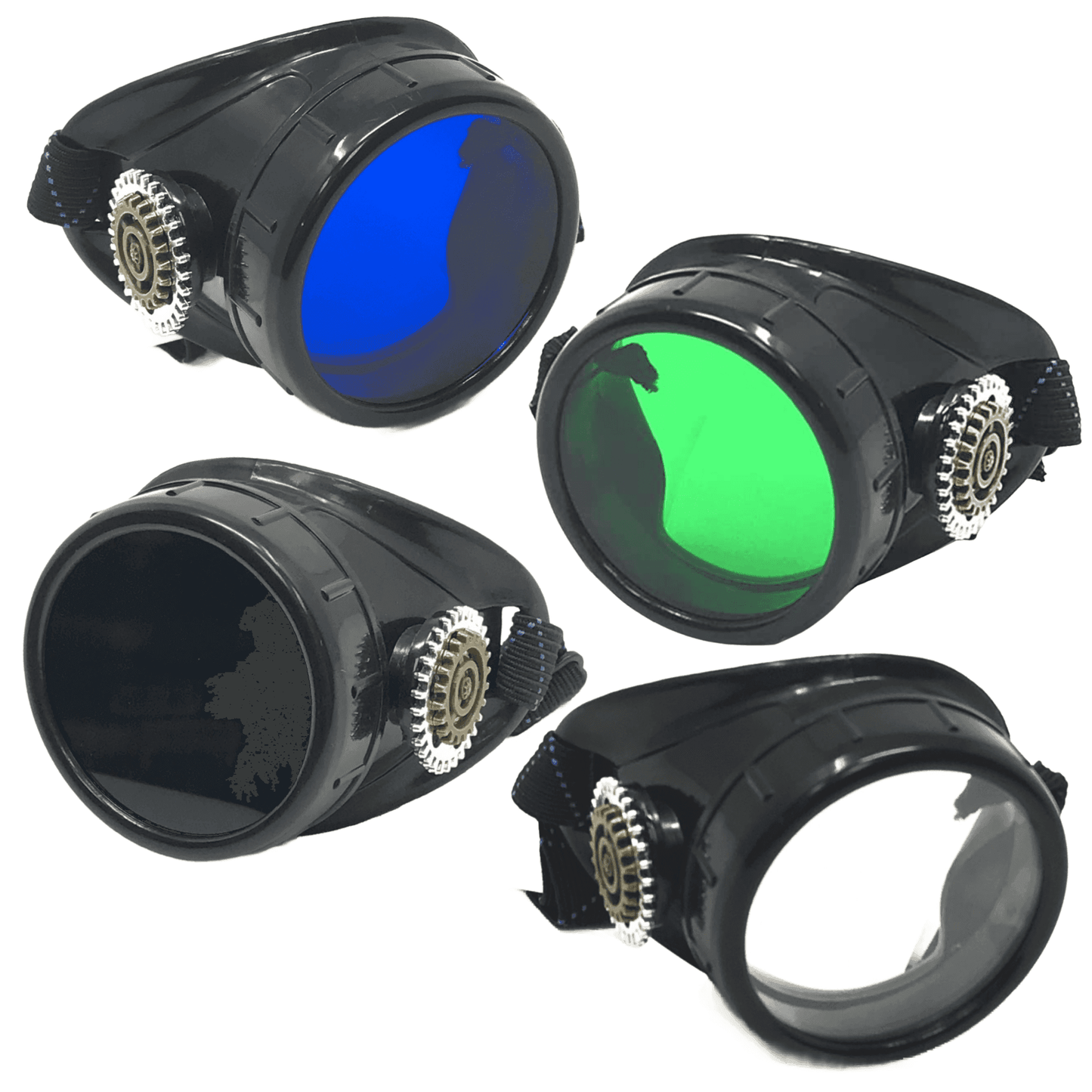 Airship pirate eyepatch monocle - black