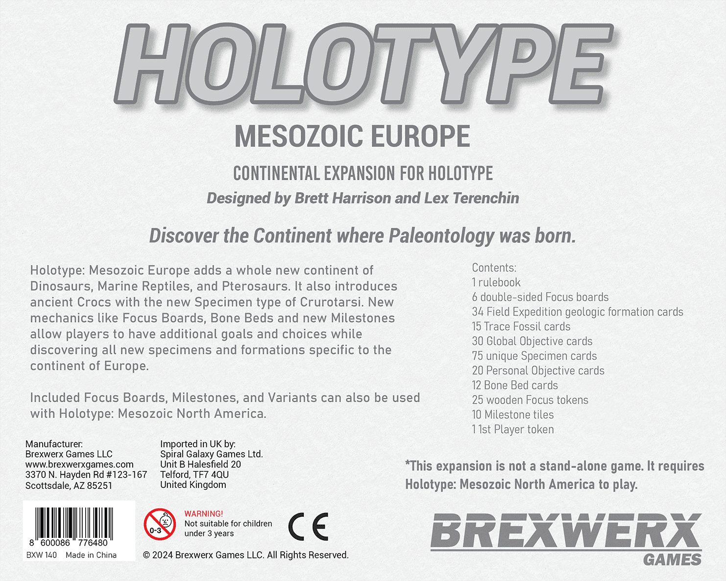 Holotype: Mesozoic Europe - 