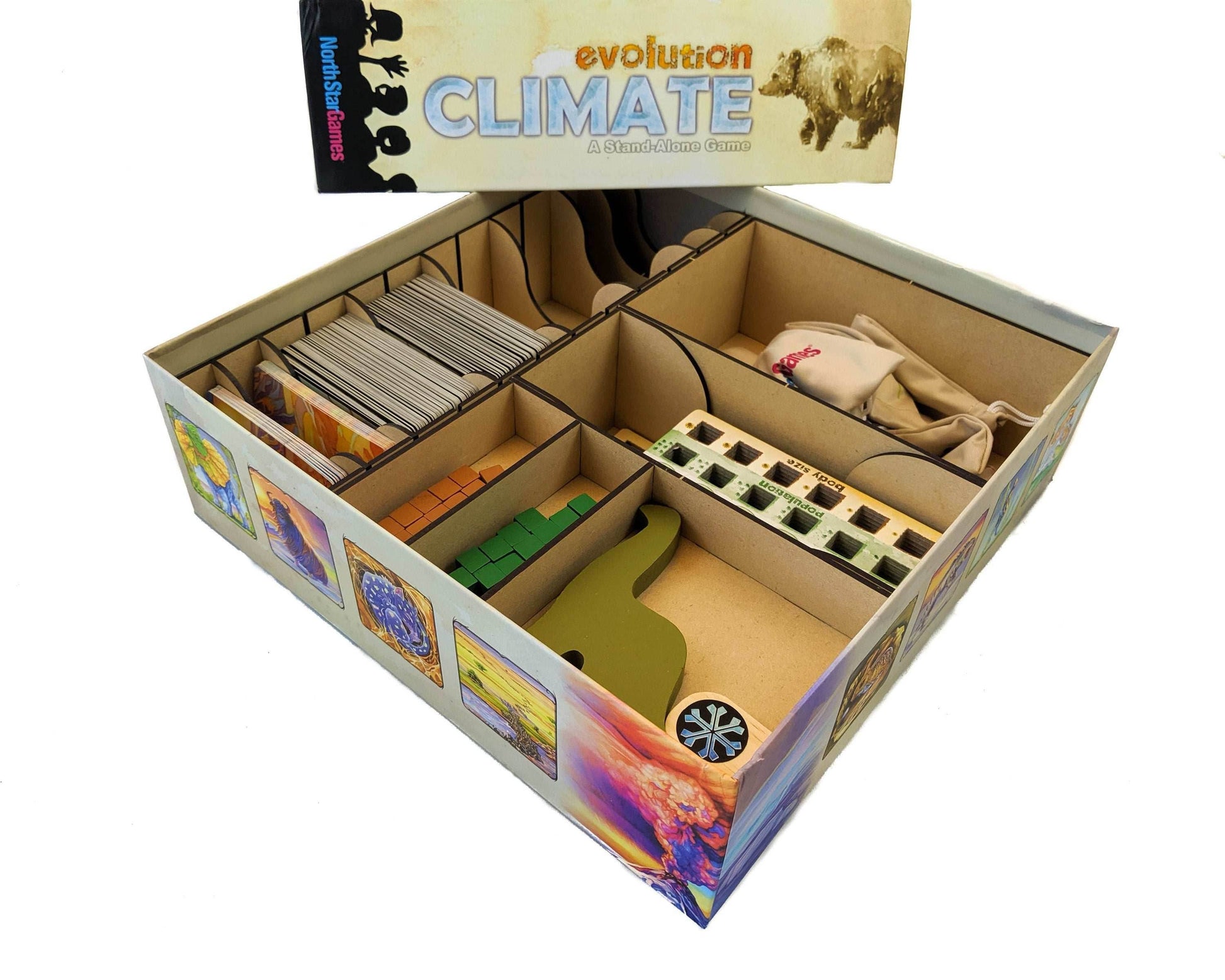 Evolution Climate Board Game Organizer Insert - 