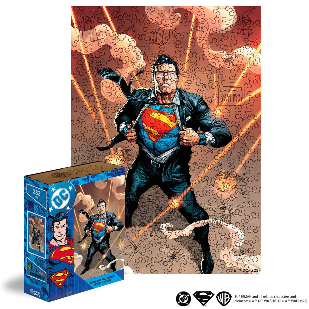 Wooden jigsaw puzzle DC Superman™ – Eye of the Storm