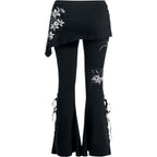 PURE OF HEART - 2in1 Boot-Cut Leggings with Micro Slant Skirt