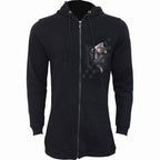 POCKET KITTEN - Ladies Fish Tail Full Zip Hoody - Zip Sleeve