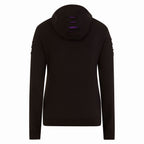 CATTITUDE - Large Hood Ripped Hoody Purple-Black