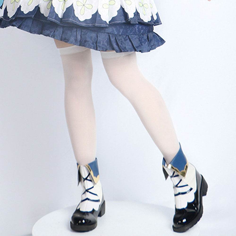 Genshin Impact cosplay animation clothing anime game Luoli girl Mond Barbara cos clothing matching shoes - Barbara's shoes / 36