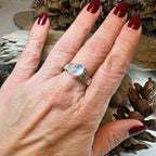 Daviana Moonstone Signet Ring