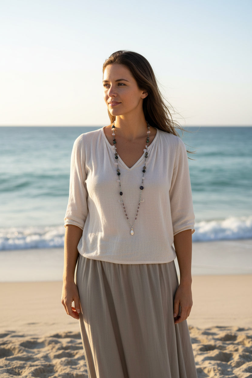 Rosemist Moonrise Long Necklace