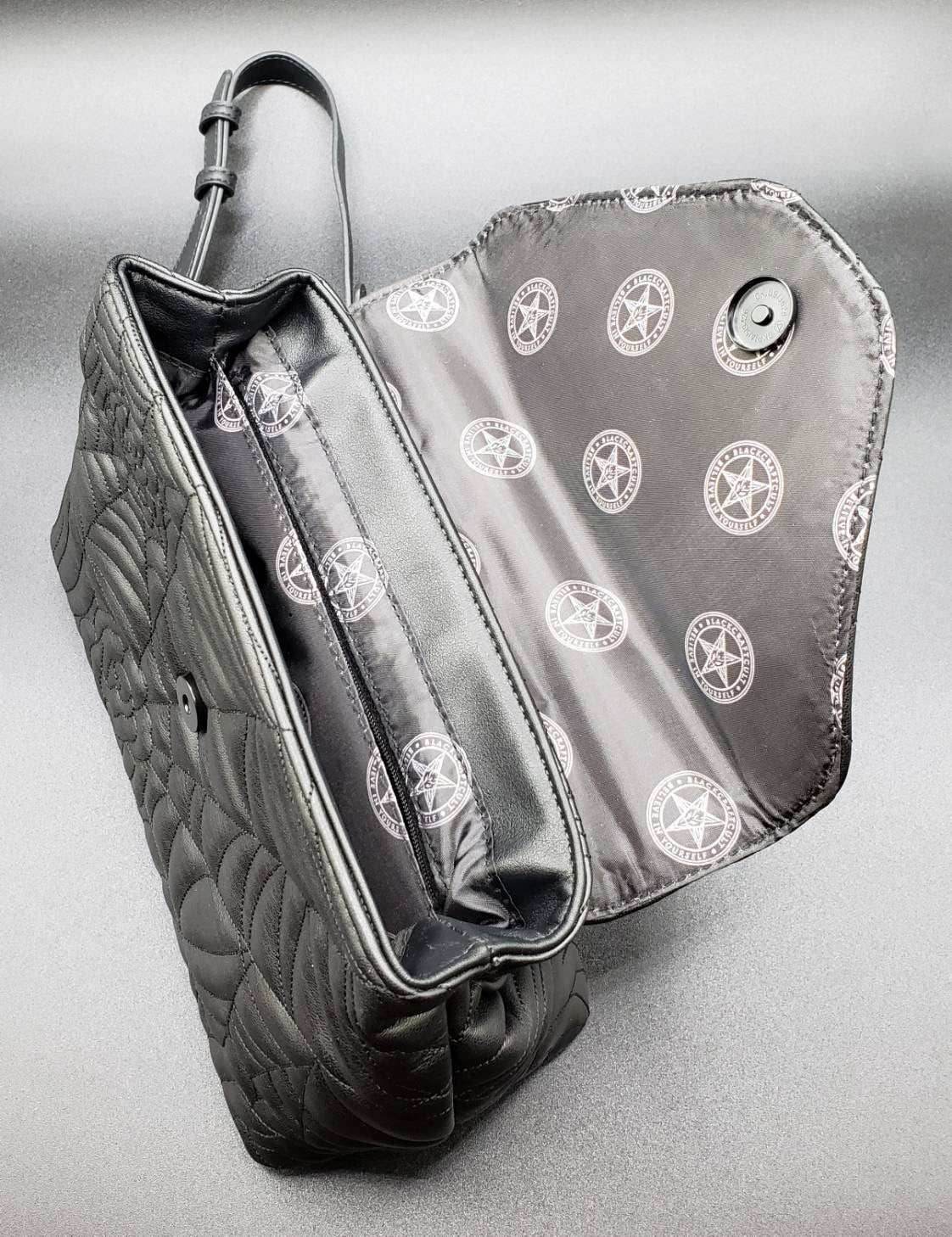 BlackCraft Cult Charlotte Spider Quilt Shoulder Bag - 