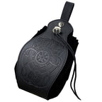 Beautiful 5-Piece Leather DND Dice Tray & Drawstring Pouch Set for RPG Games. A Perfect Gift for Gamers.