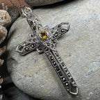 Open Weave Celtic Cross Necklace