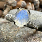 Emiliana Moonstone Promise Ring - 5