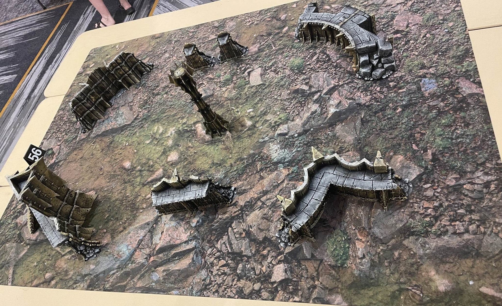Rocky Highlands - Neoprene Battle Mat - Warhammer, AoS, 40K, Kill Team, MCP, Shatterpoint, Legion, More - 44x60