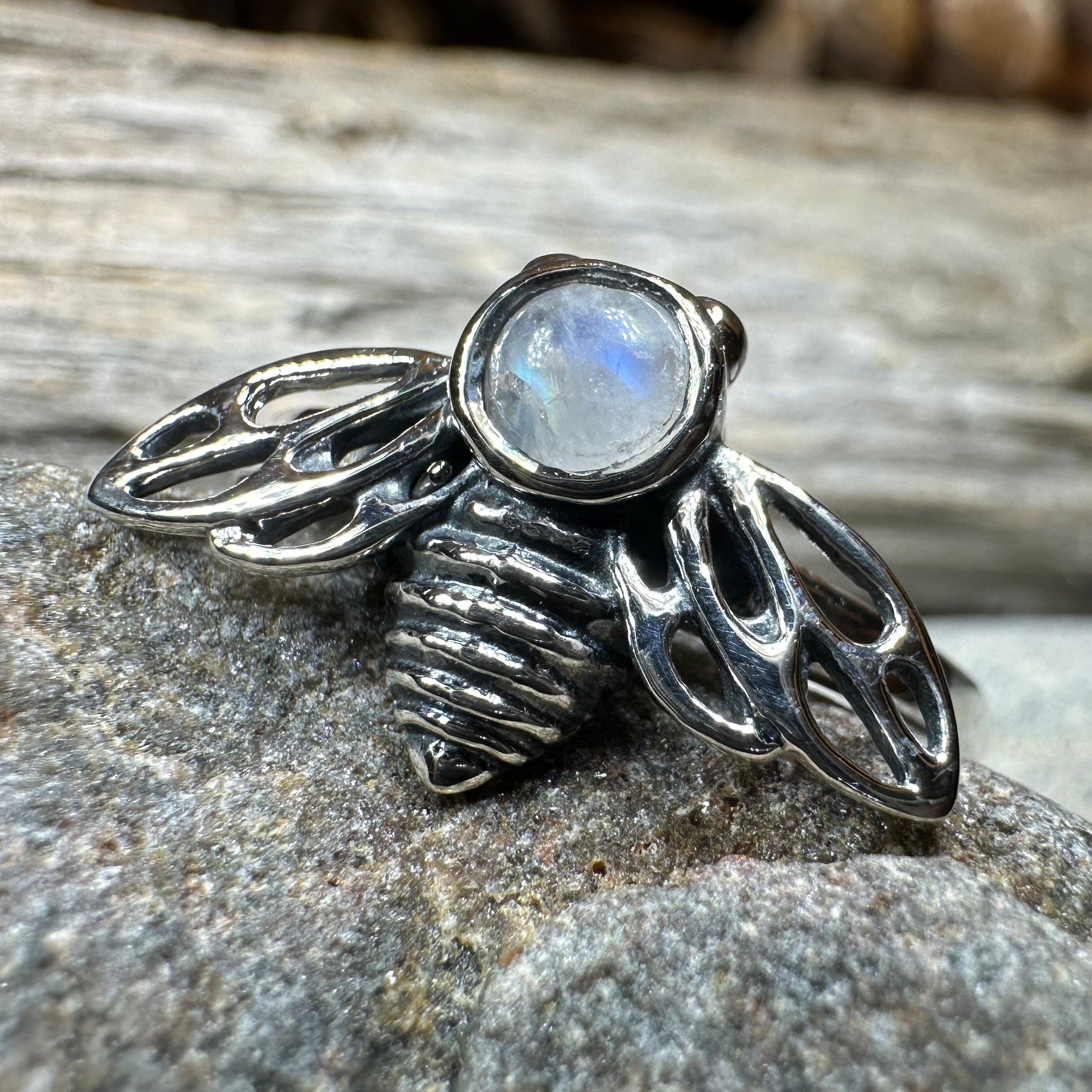 Tell the Bees Moonstone Ring