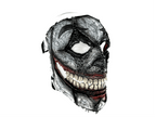 Genuine Leather Mask - GigaMyme Clown - Handmade Mime Full Face Cover for Halloween, Performance or Cosplay Costume - 