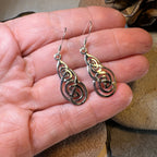 Celtic Triskel Marcasite Earrings