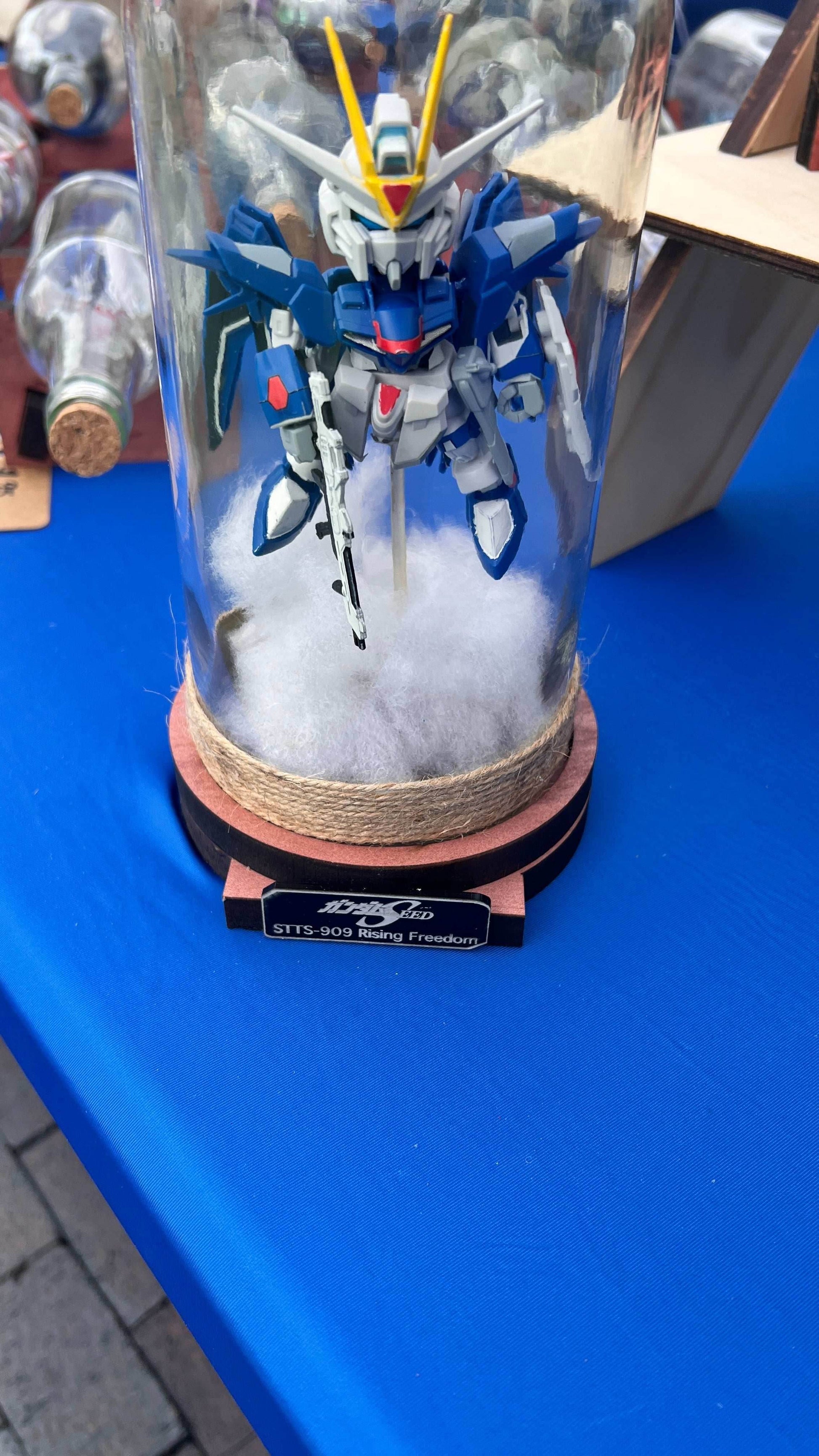Gundam Rising Freedom Starship in a Bottle - 