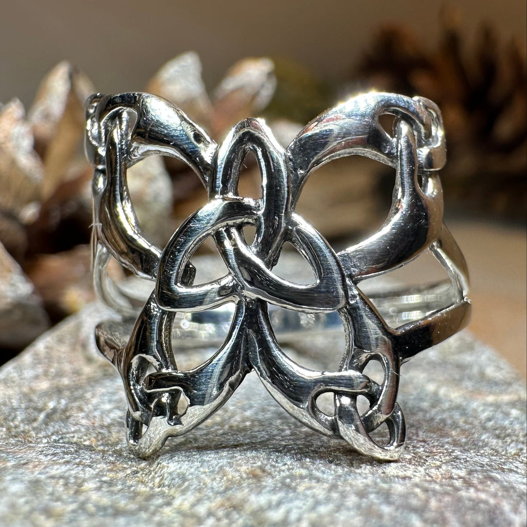 Trinity Knot Butterfly Ring