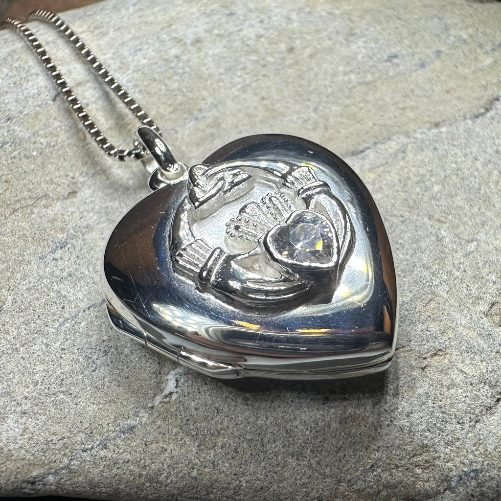 Aoife Claddagh Locket Necklace